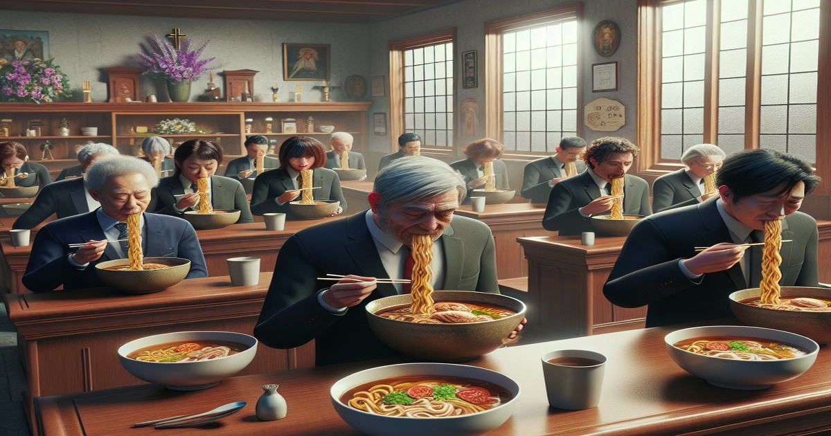 Main image to the post Funeral Home's Viral Noodles Attract Foodies Posing as Mourners