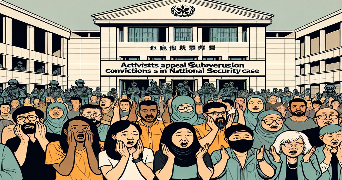 Hong Kong Activists Appeal Subversion Convictions in National Security Case