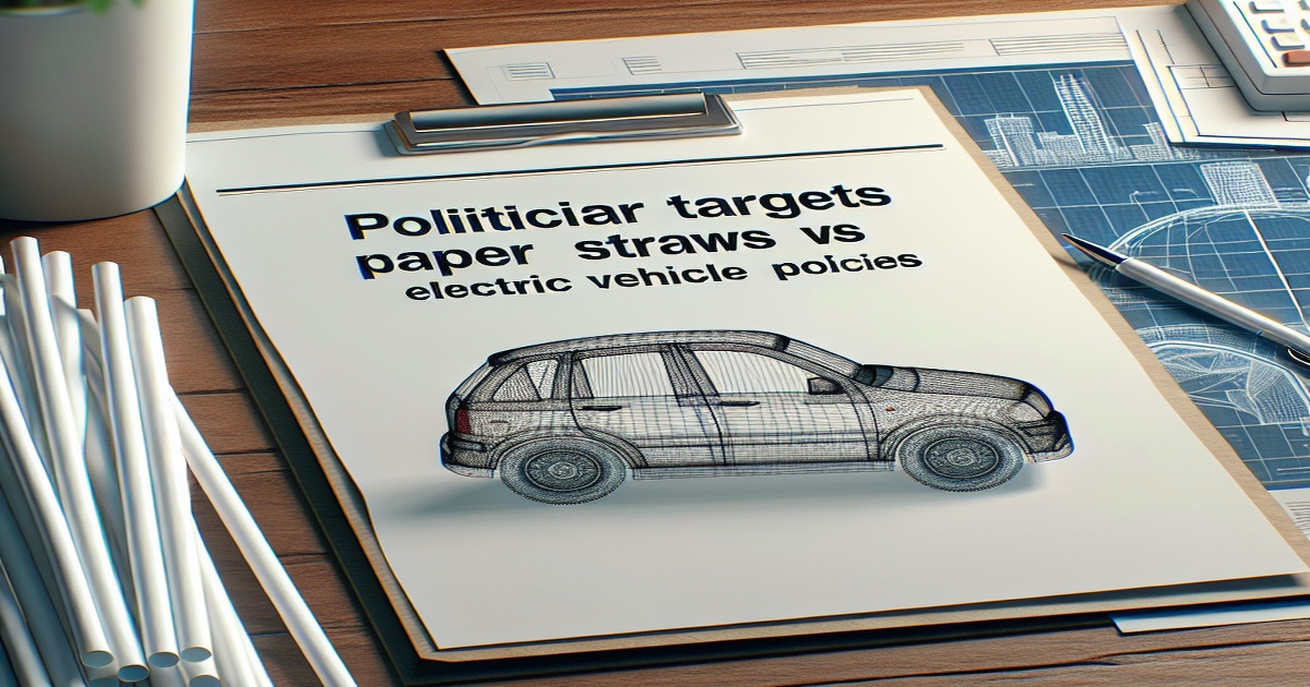 Main image to the post Trump Targets Paper Straws and Electric Vehicle Policies