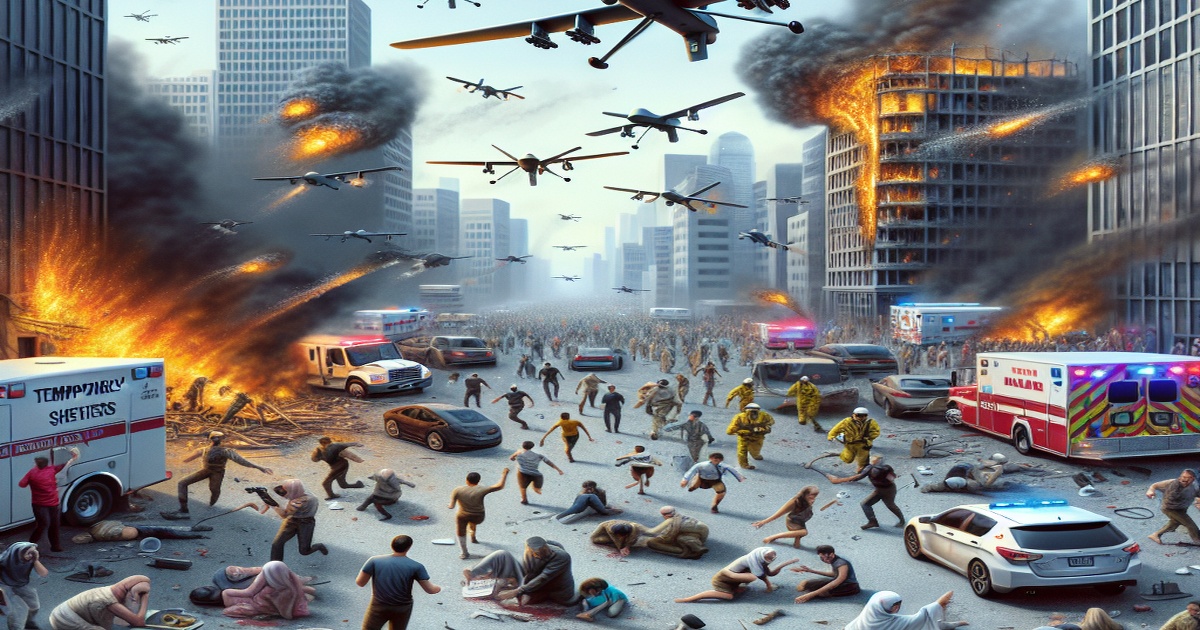 Main image to the post Drone Attacks Hit Russian Cities, Injuring Civilians and Prompting Shelter Deployment