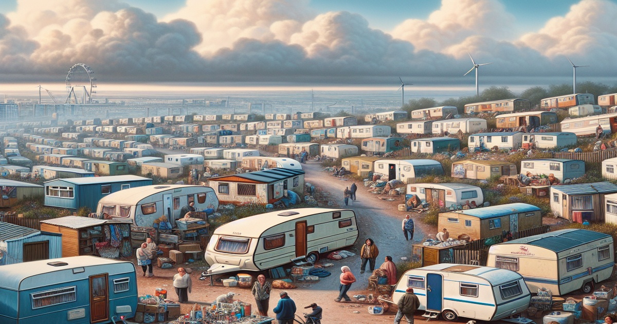 Main image to the post Soaring Living Costs Drive Residents to Caravan Shanty Town in Bristol