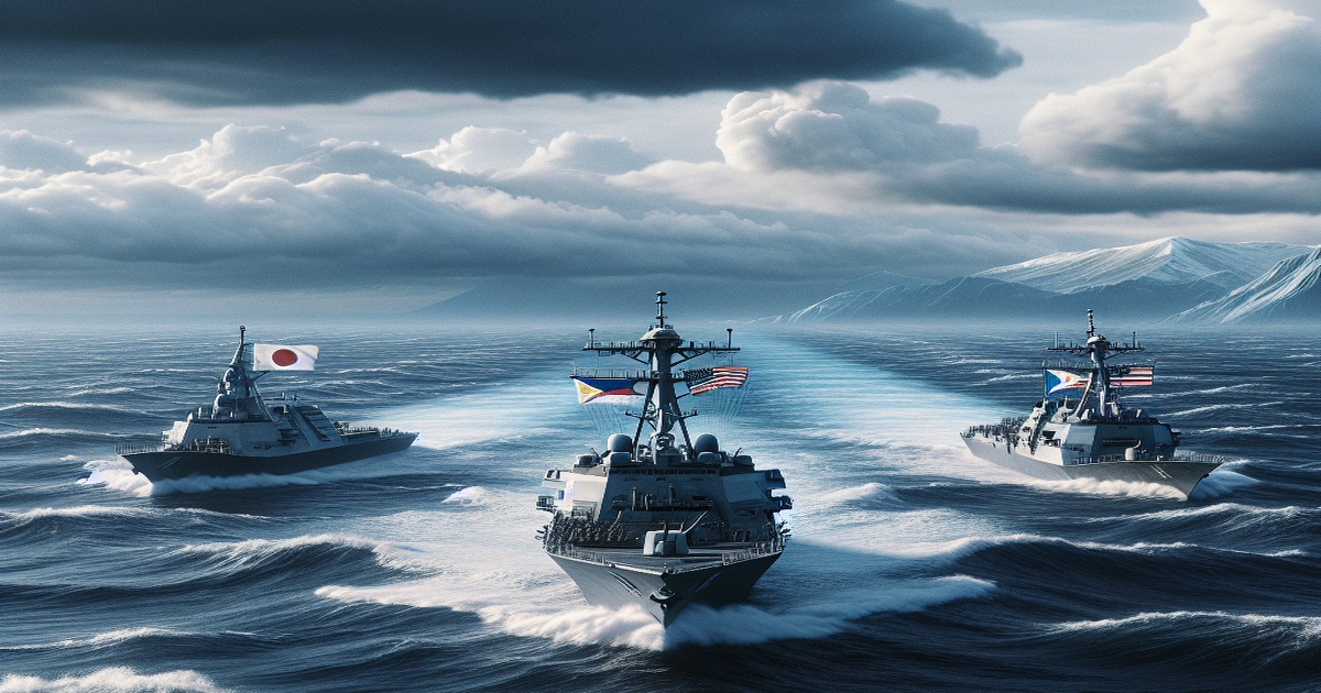 Main image to the post Japan, US, and Philippines Hold Joint Maritime Exercises Amidst Rising Tensions with China