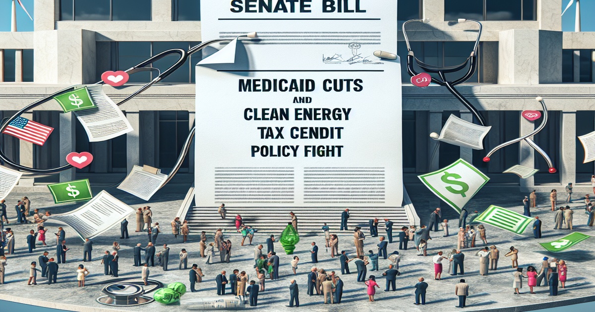 Main image to the post Senate Bill's Medicaid Cuts and Clean Energy Tax Credit Revisions Set Stage for Policy Fight