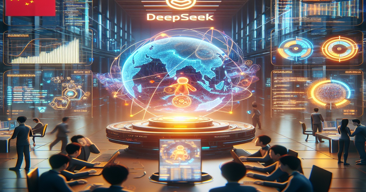 Main image to the post Chinese Start-up DeepSeek Challenges US AI Dominance with Open-Source Models