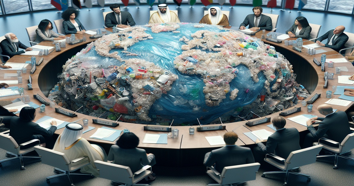 Main image to the post Global Negotiations on Plastic Pollution Enhanced by Eye-Catching Sculpture