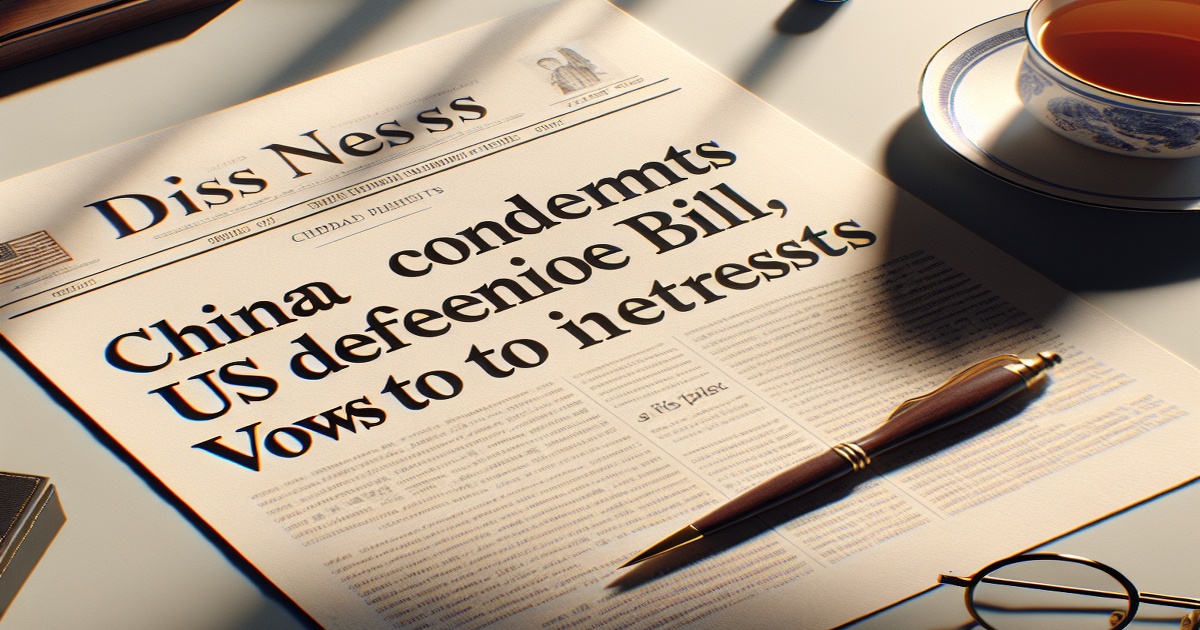Main image to the post China Condemns US Defense Bill, Vows to Protect Interests