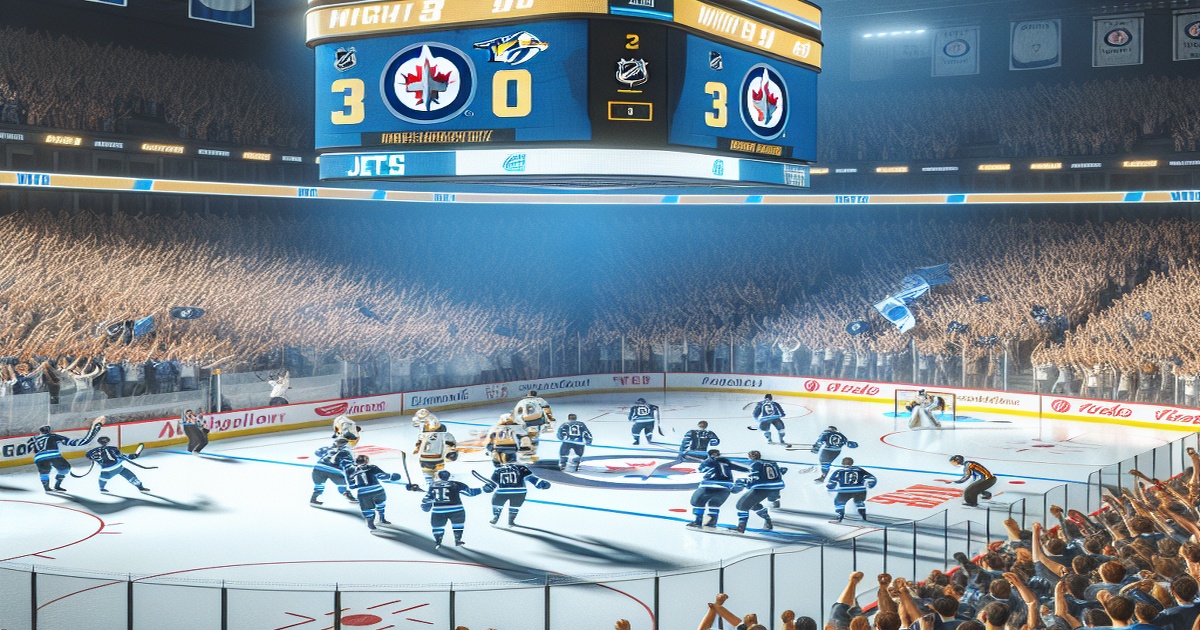 Main image to the post Winnipeg Jets Secure Fourth Straight Win with 3-0 Victory Over Predators