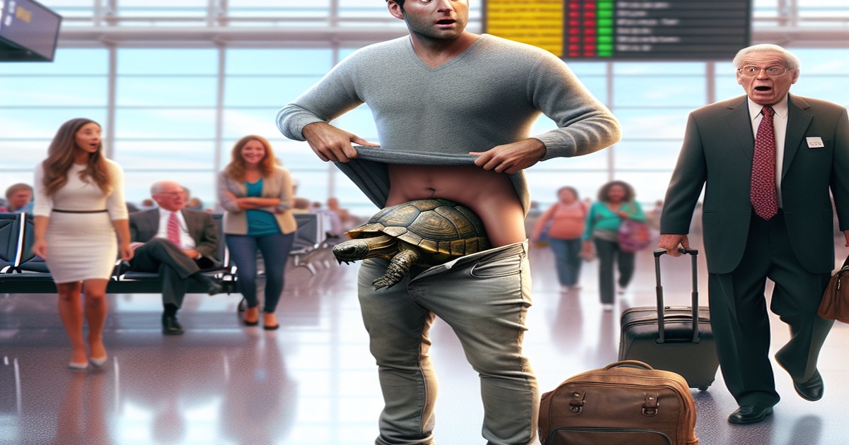 Main image to the post Pennsylvania Man Caught with Live Turtle Concealed in Pants at Newark Airport