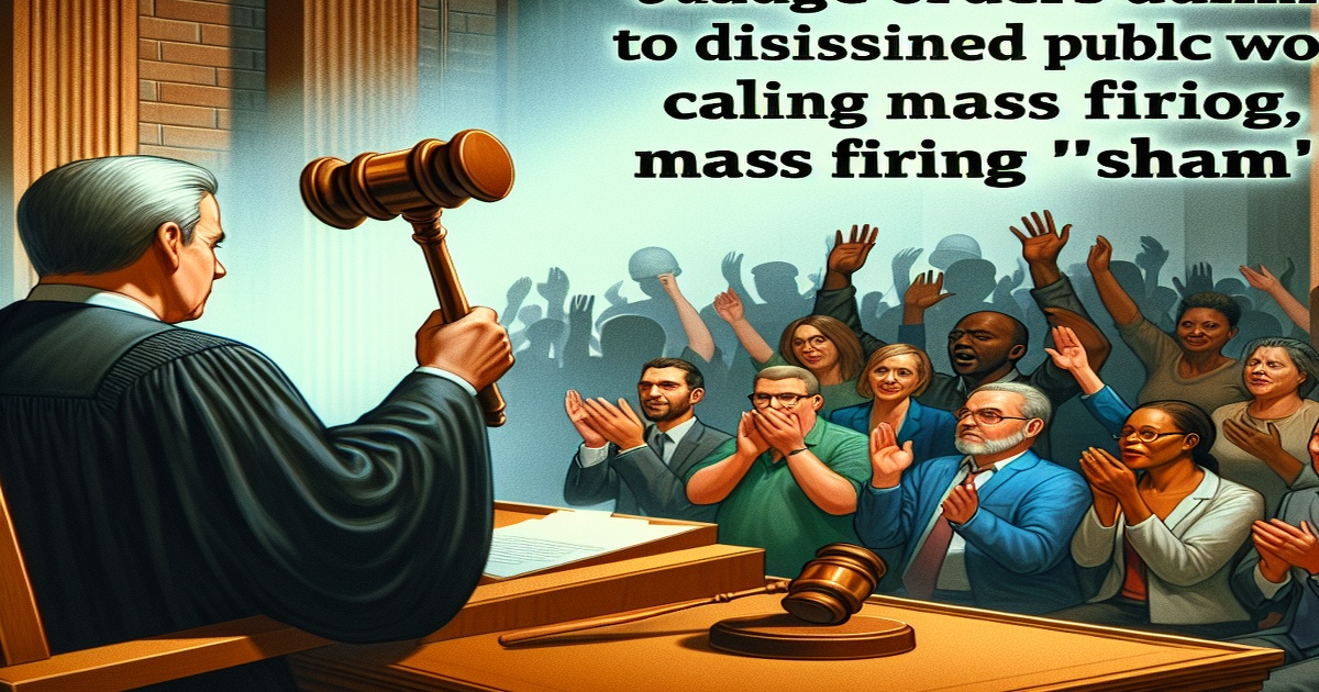 Main image to the post Judge Orders Trump Administration to Rehire Fired Federal Workers, Calling Mass Firing a "Sham
