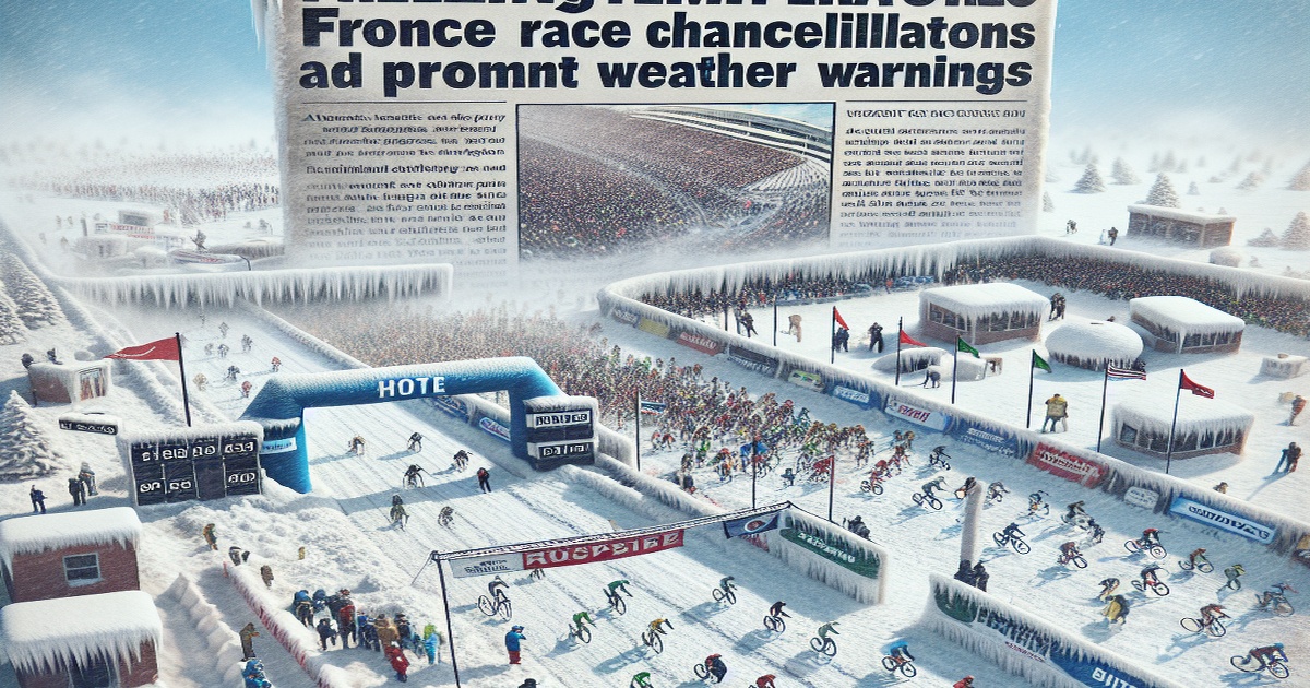 Main image to the post Freezing Temperatures Force Race Cancellations and Prompt Weather Warnings
