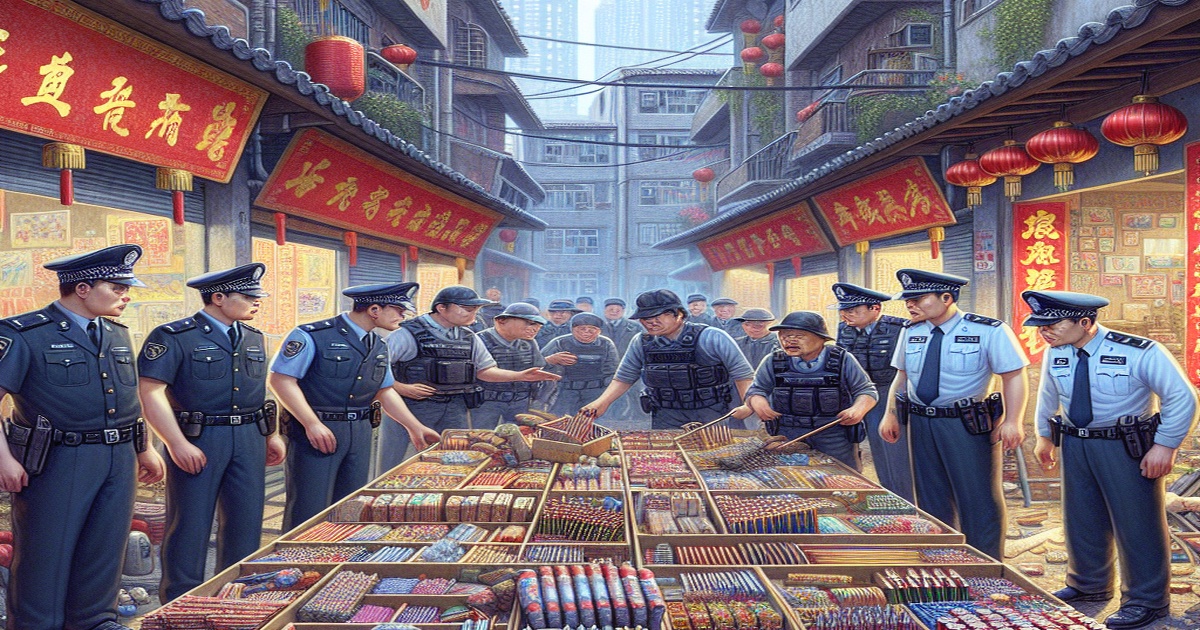 Main image to the post Crackdown on Illegal Fireworks Sales Ahead of Spring Festival in China