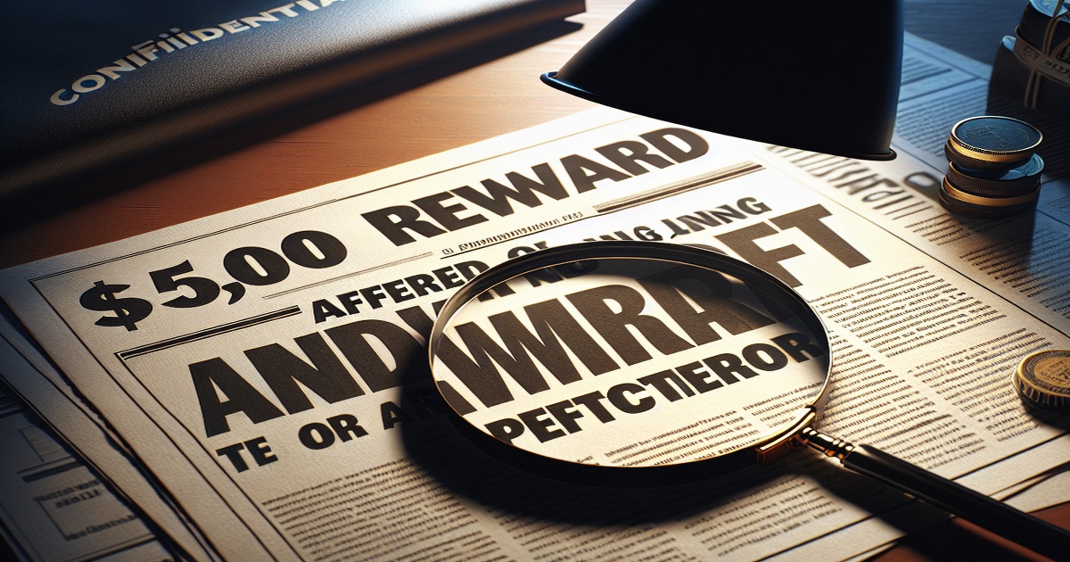Main image to the post $5,000 Reward Offered for Information Leading to Arrest of Perpetrator