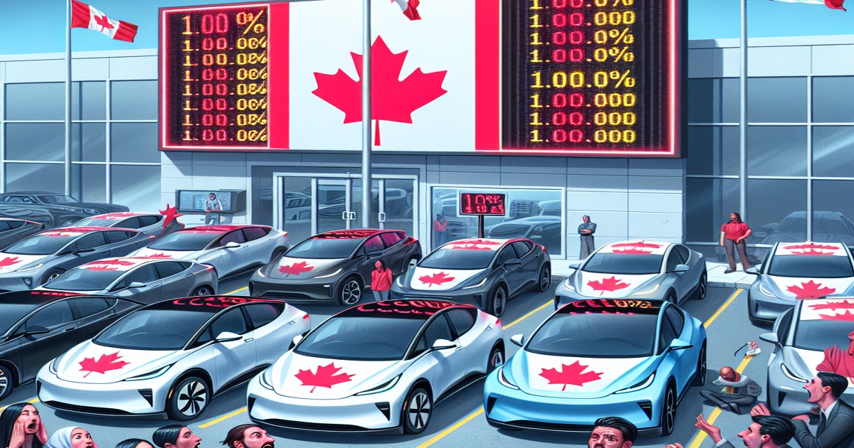 Main image to the post Canada Threatens 100% Tax on Teslas, Targets Trump Voters in Tariff Retaliation