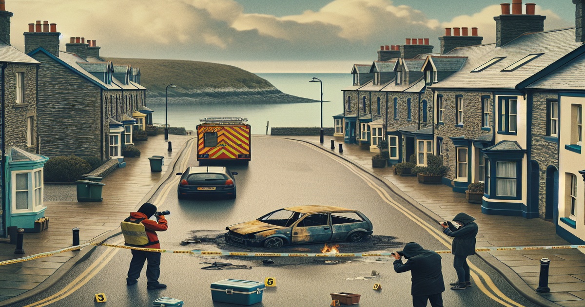Body Found in Burned Vehicle Sparks Investigation in Welsh Seaside Town