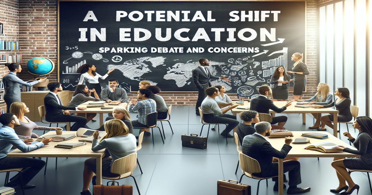 Main image to the post A Potential Shift in Education, Sparking Debate and Concerns
