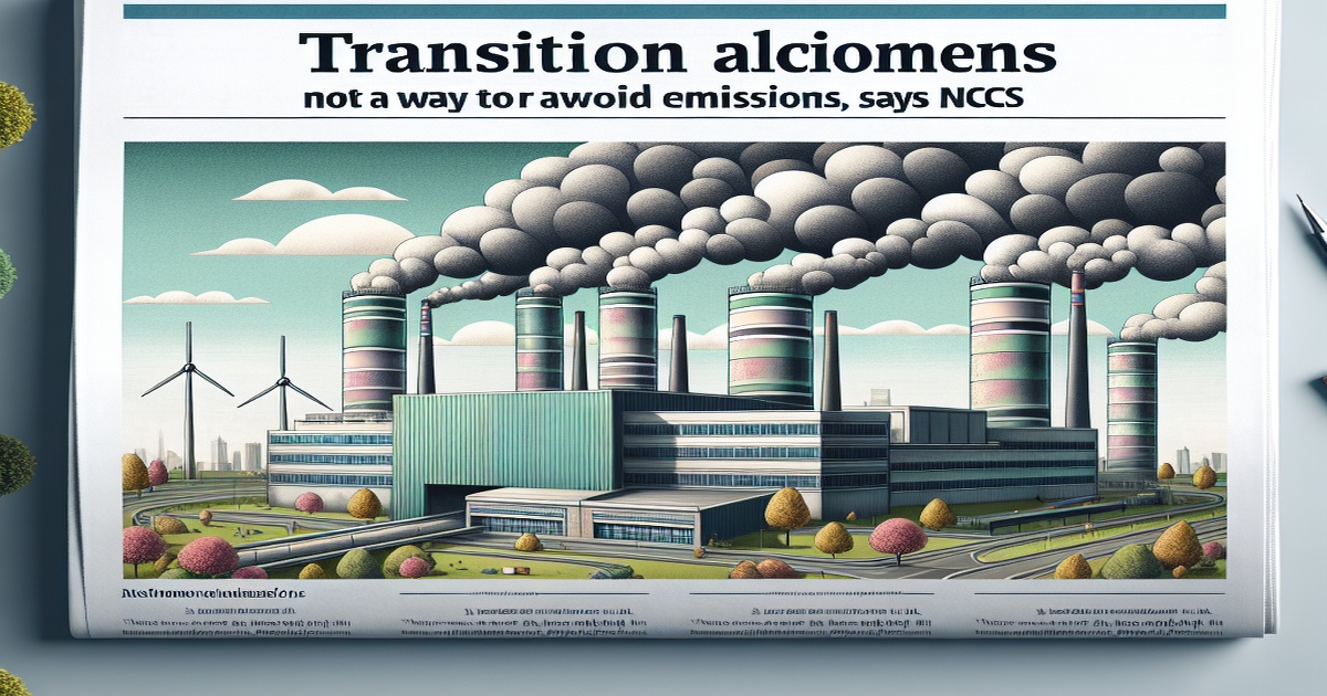 Transition Allowances Not a Way to Avoid Emissions, Says NCCS