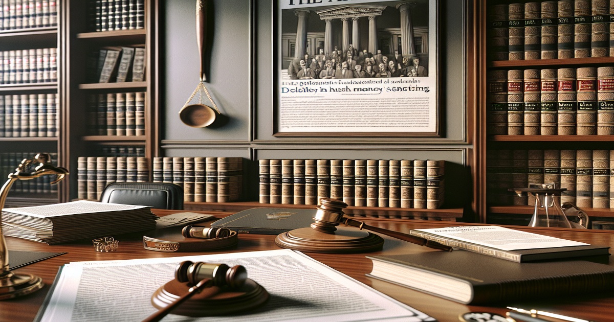 Main image to the post Trump's Lawyers Seek Delay in Hush Money Case Sentencing, Appeal Underway
