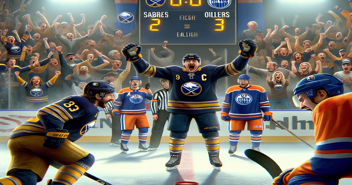 Main image to the post Sabres Snap Losing Streak with Thrilling 3-2 Victory Over Oilers