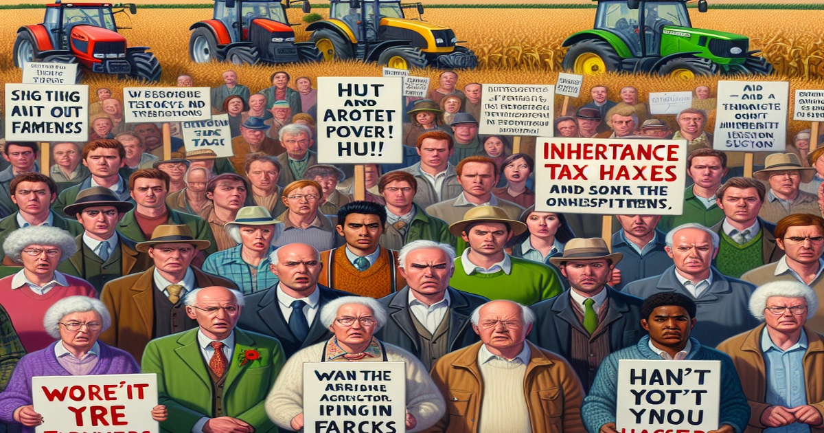 Main image to the post Farmers Protest Inheritance Tax Changes, Fearing Food Crisis and Investment Decline