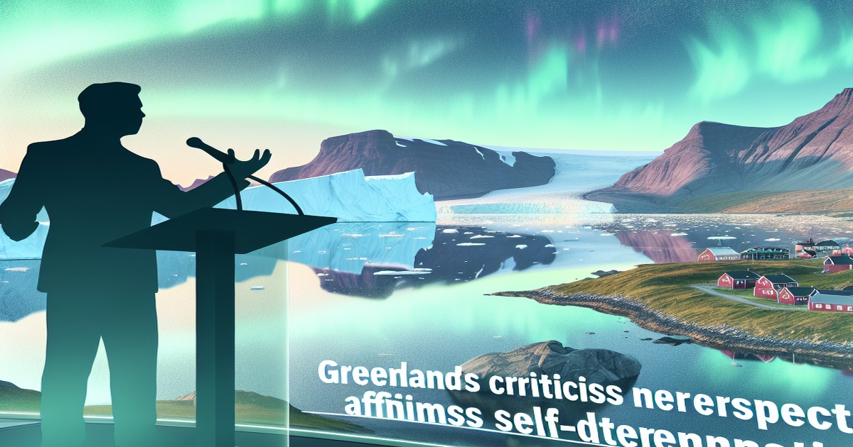 Main image to the post Greenland PM Egede Criticizes Trump's Lack of Respect, Affirms Self-Determination