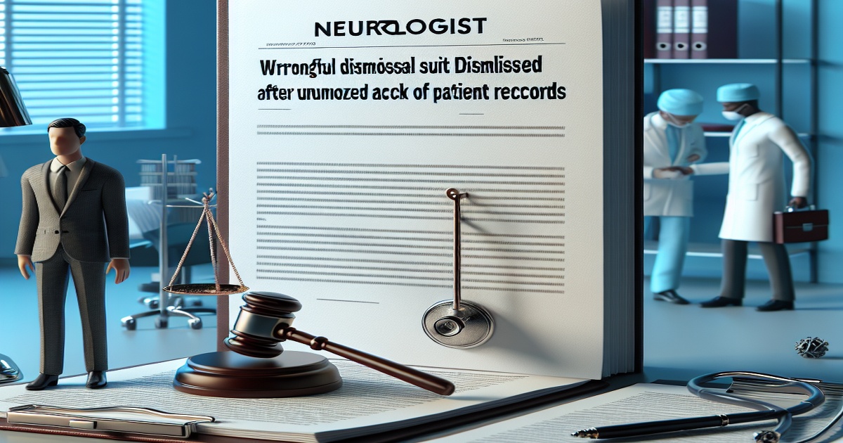 Main image to the post Neurologist's Wrongful Dismissal Suit Dismissed After Unauthorized Access to Patient Records