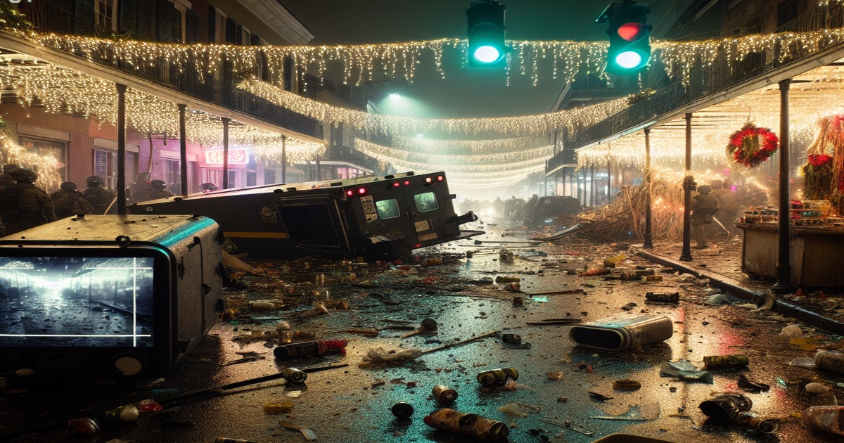 Main image to the post New Orleans New Year's Day Truck Rampage Leaves 14 Dead, Bodycam Footage Reveals Violent Exchange