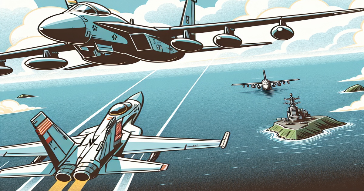 Main image to the post The People's Liberation Army Monitors US Aircraft Flying Through Taiwan Strait