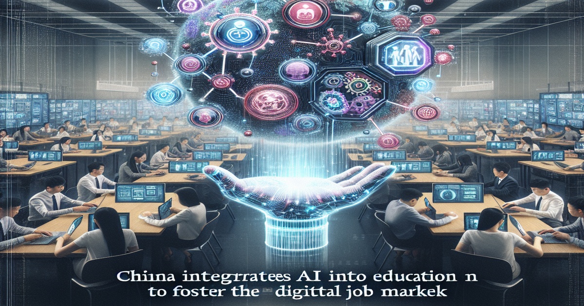 Main image to the post China Integrates AI into Education to Foster Digital Job Market