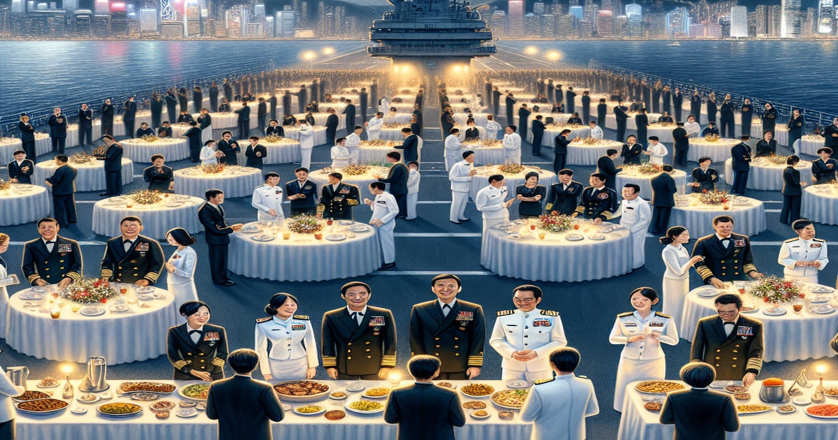 Main image to the post Deck Reception aboard CNS Shandong to Celebrate Naval Visit to Hong Kong