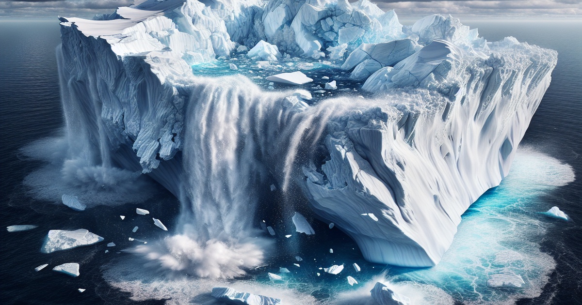 World's Largest Iceberg A23a Rapidly Disintegrating After Years at Sea