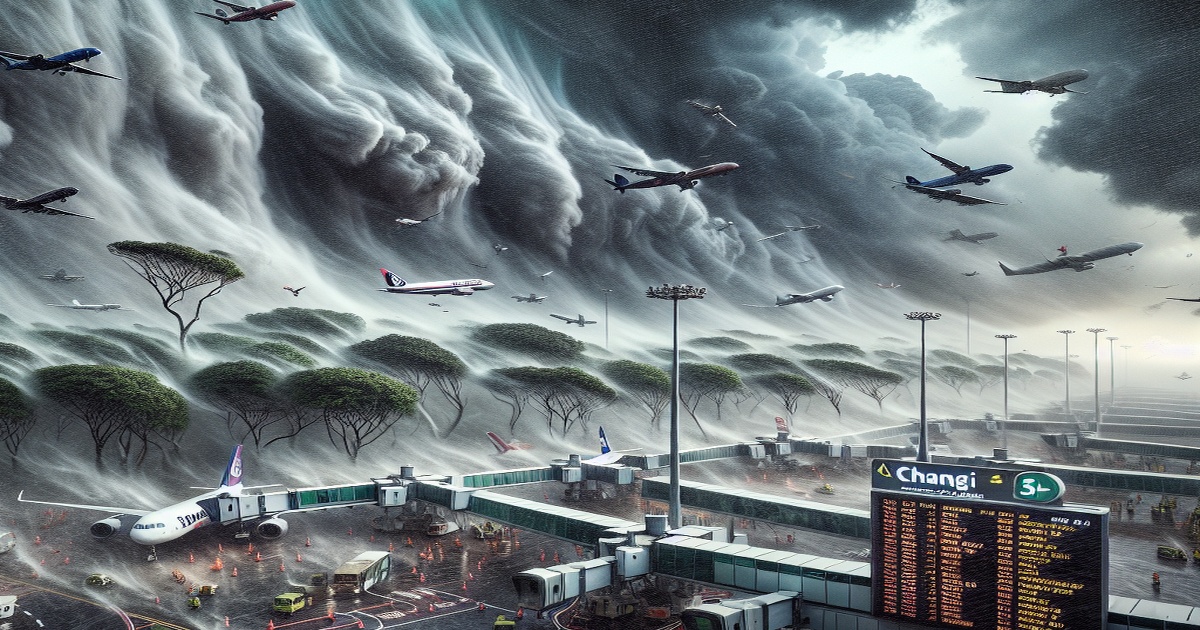 Main image to the post Weather Disruptions Lead to Flight Diversions at Singapore's Changi Airport