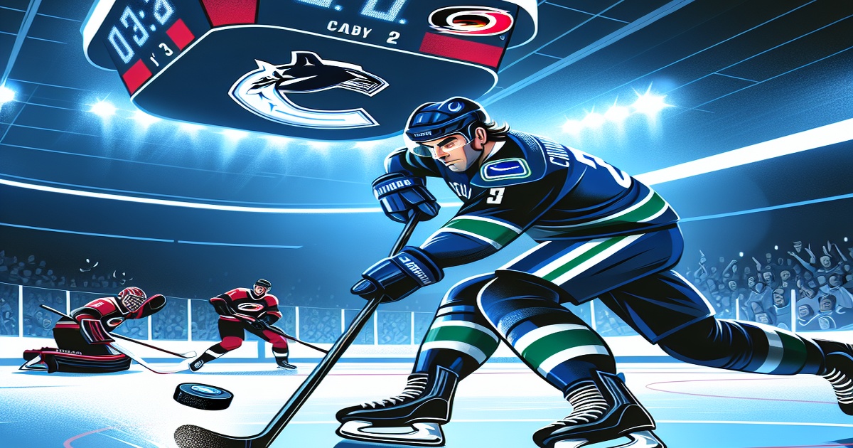 Main image to the post Elias Lindholm shines in debut with Canucks, scoring two power-play goals for victory