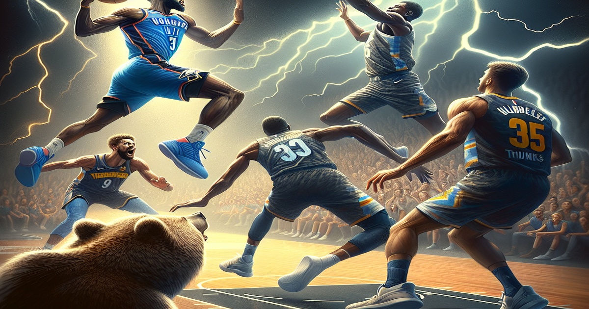 Main image to the post Thunder Dominate Grizzlies in Record-Breaking Playoff Win