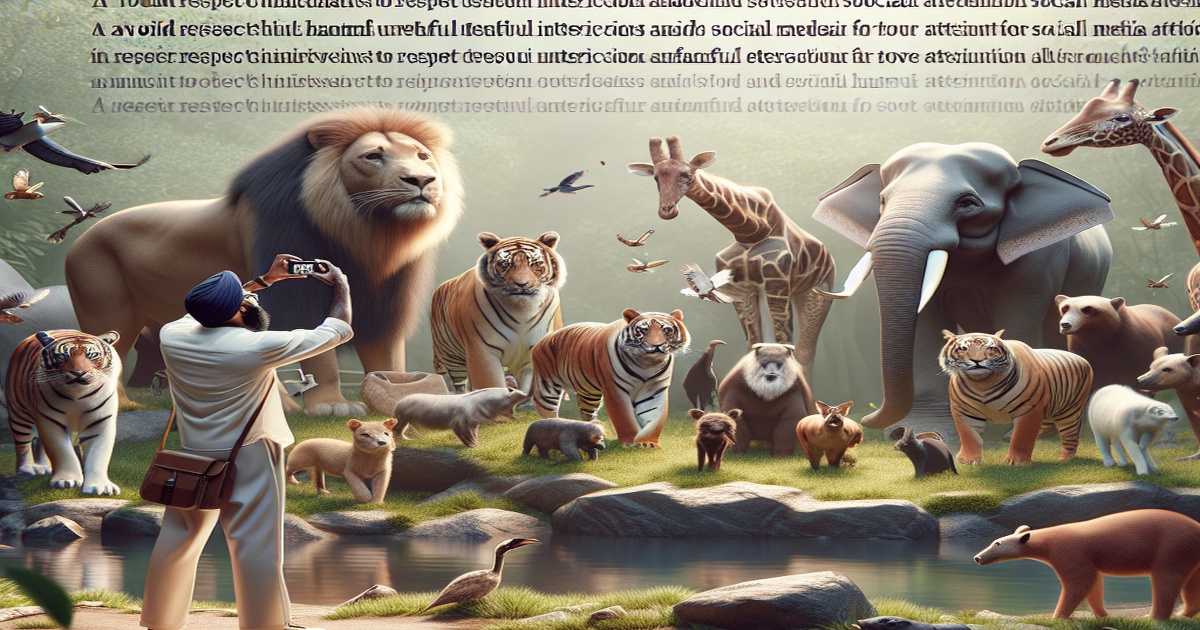 Main image to the post A Reminder to Respect Wildlife and Avoid Harmful Interactions for Social Media Attention