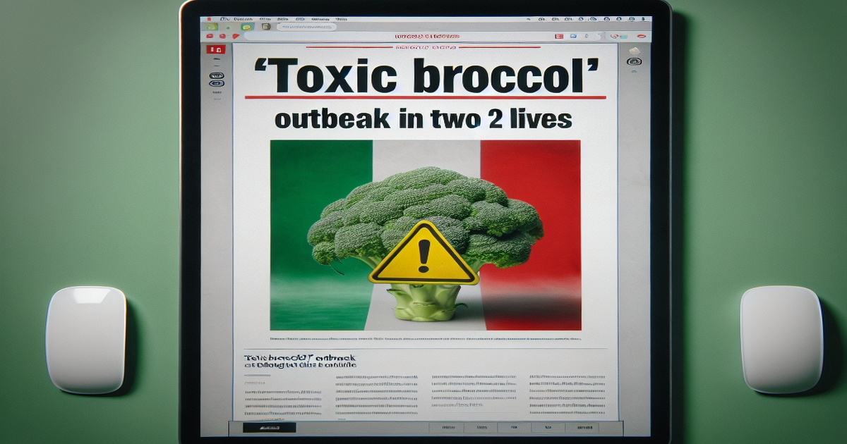 Main image to the post Toxic Broccoli" Outbreak in Italy Claims Two Lives