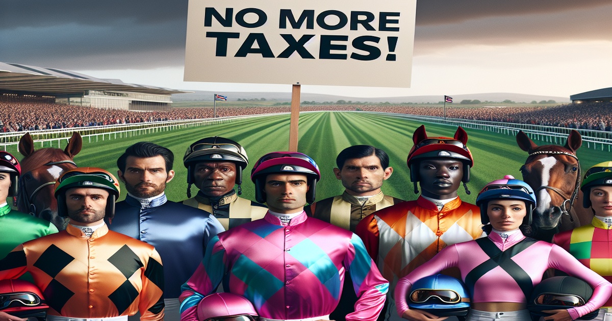 Jockeys Protest Against Proposed Tax Increase on Online Horse Racing Bets