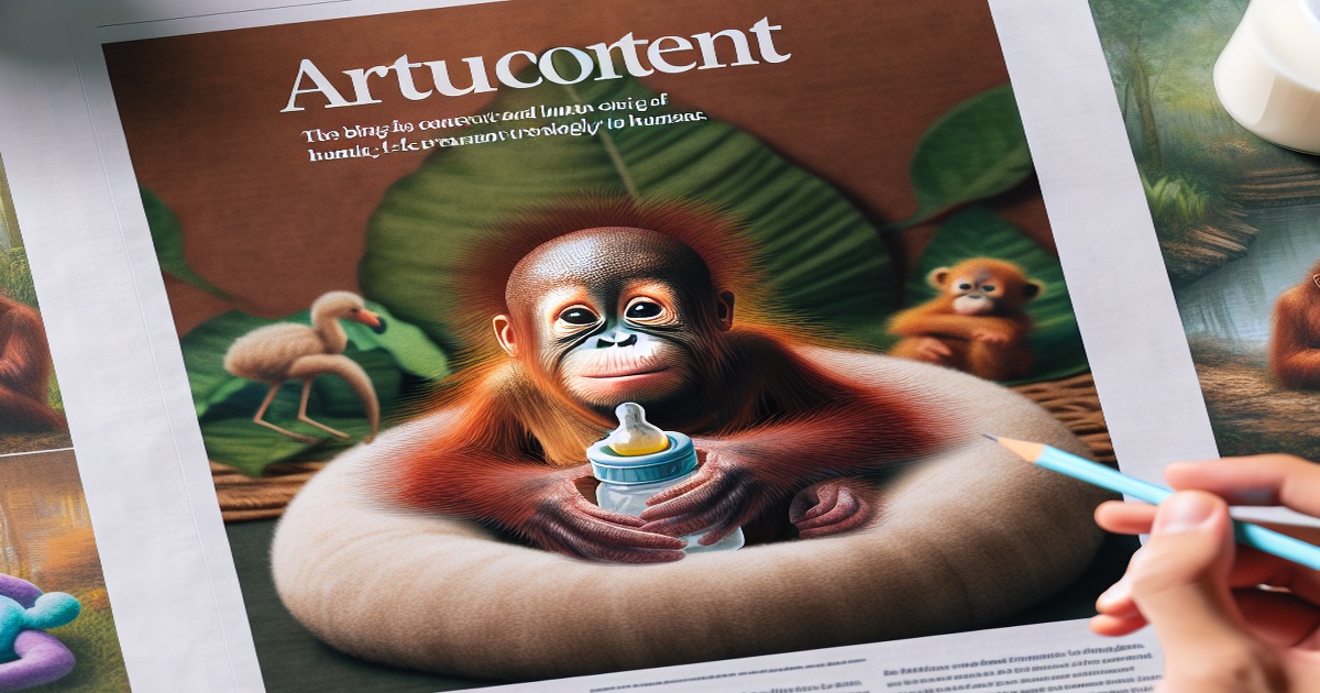 Main image to the post Controversy Surrounds Baby Orangutan Qixi's Human-Like Treatment at Chinese Zoo