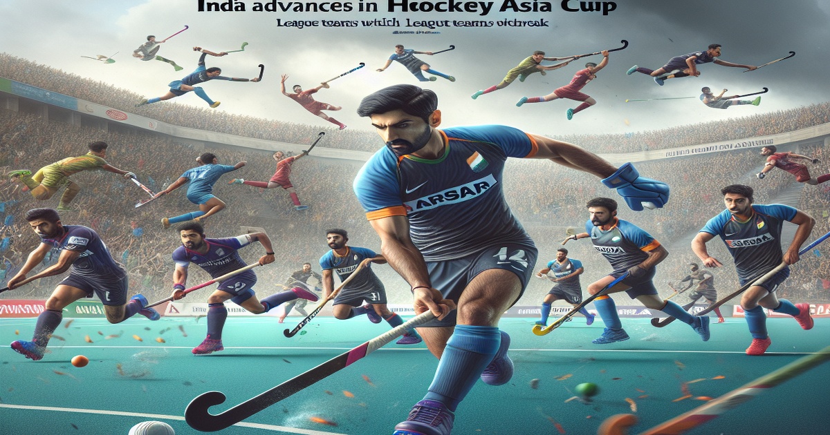 India Advances in Hockey Asia Cup, League Teams Withdraw