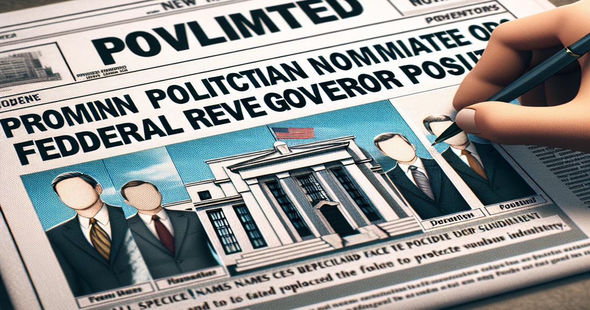 Main image to the post Trump Nominates Stephen Miran for Federal Reserve Governor Position