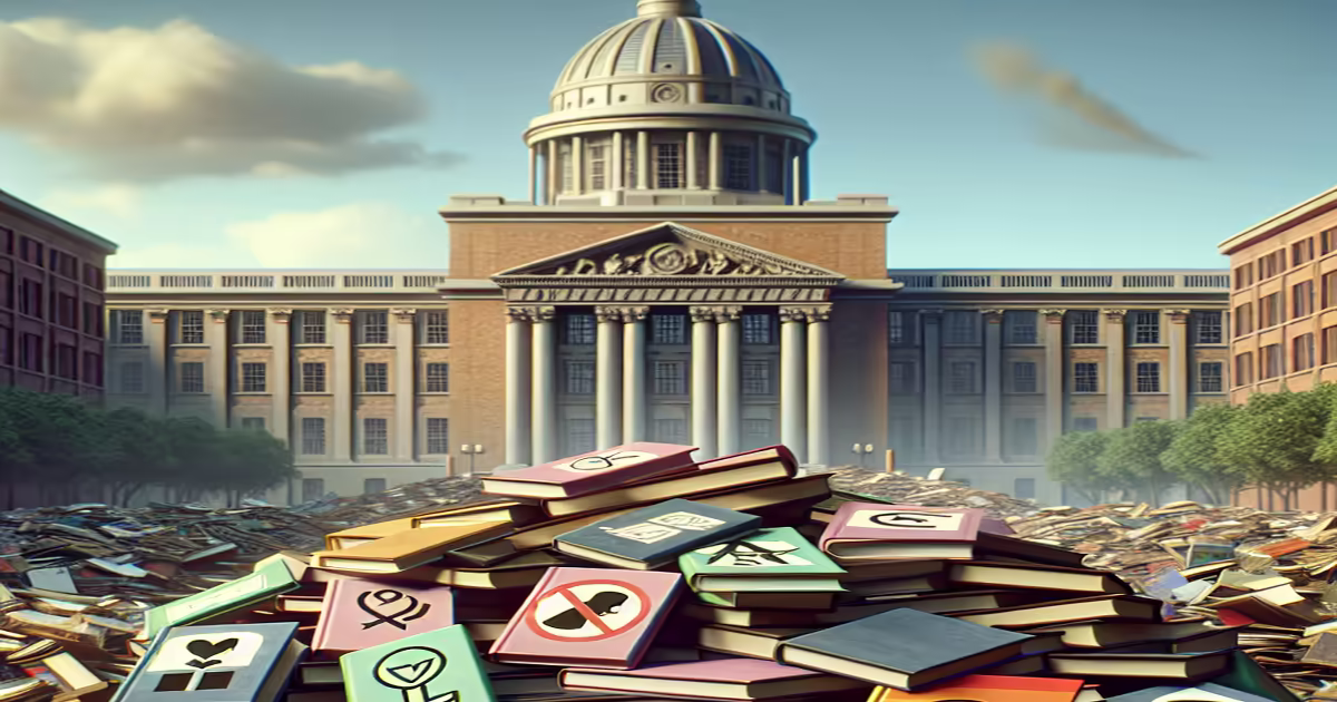 Main image to the post Pentagon School Book Ban Targets LGBTQ+ Literature and Leftist Themes