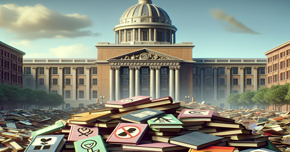 Main image to the post Pentagon School Book Ban Targets LGBTQ+ Literature and Leftist Themes
