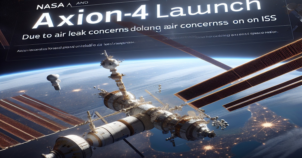 Main image to the post NASA and Axiom Space Delay Axiom-4 Launch Due to Air Leak Concerns on ISS