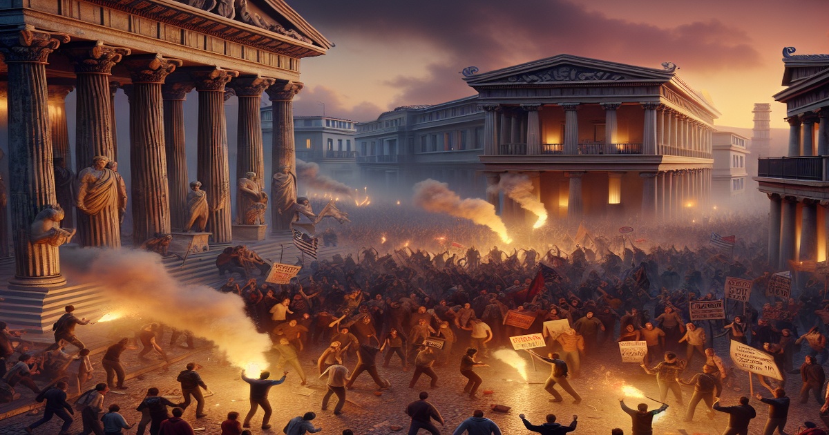 Main image to the post Protests Escalate into Violence in Athens Amidst Public Outrage
