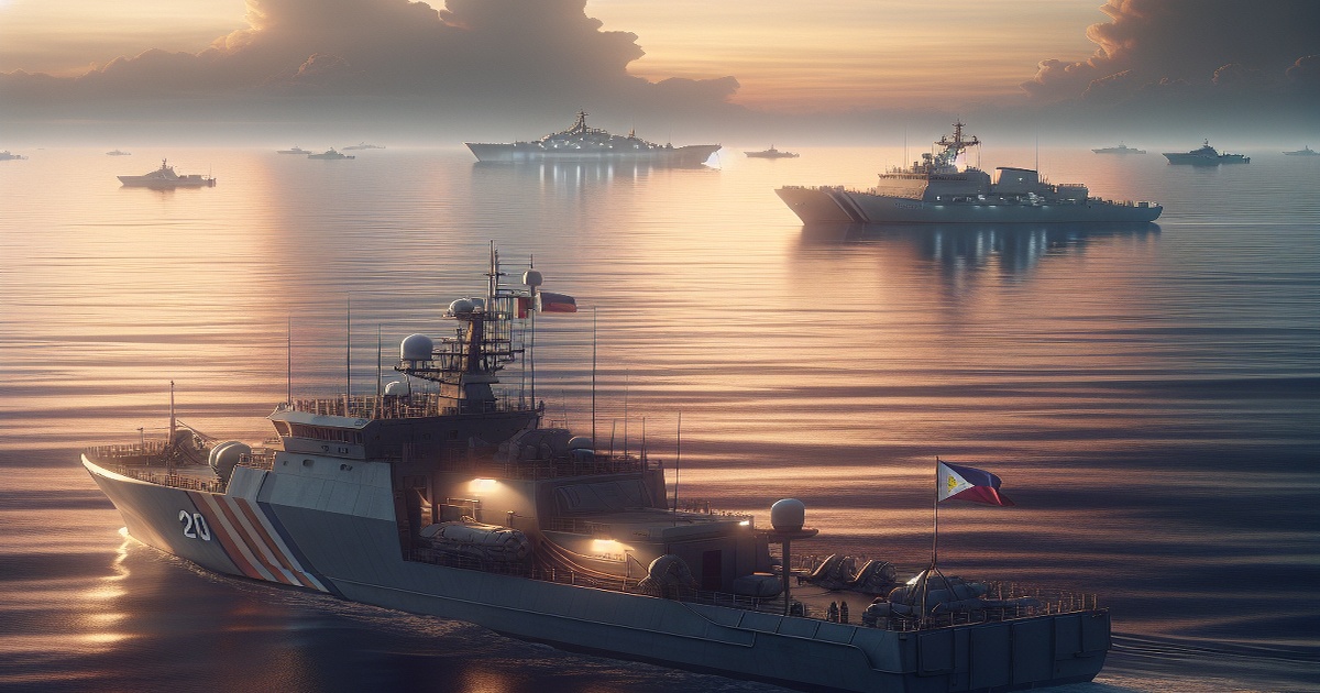 Main image to the post Tensions Rise in the South China Sea as China Coast Guard Responds to Philippine Actions
