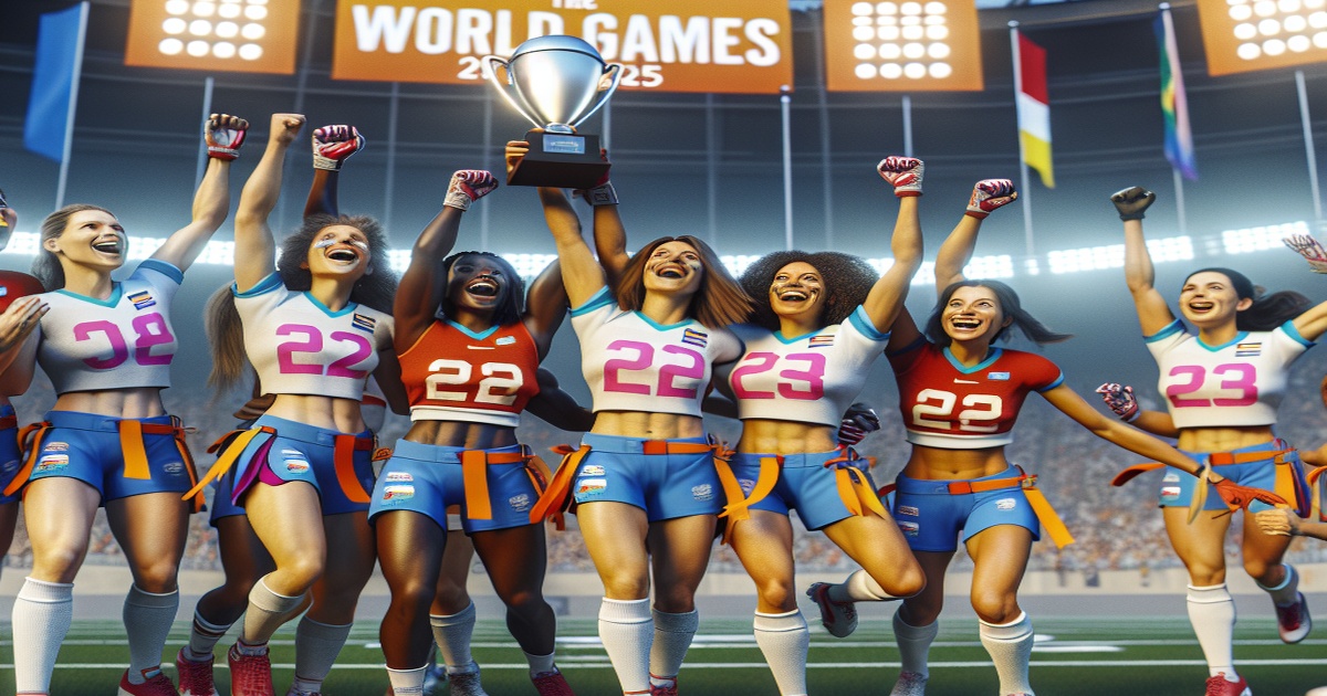 China's Women's Flag Football Team Celebrates Historic First Win at The World Games 2025