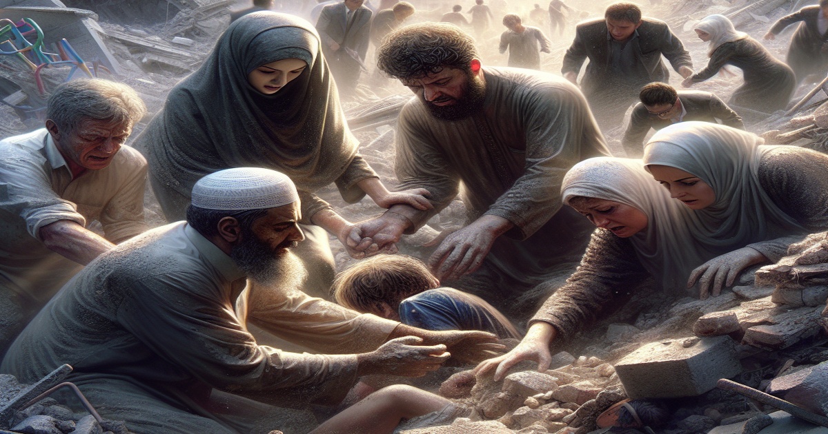 Main image to the post Desperate Search for Missing Loved Ones in Gaza's Rubble and Devastation