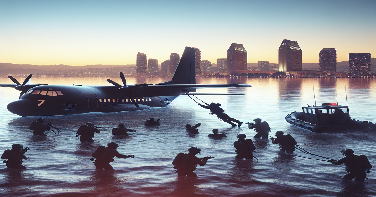 Main image to the post US Military Aircraft Crashes into San Diego Bay; Both Pilots Rescued