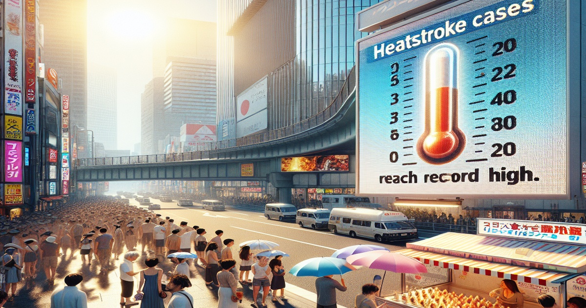 Tokyo Heatstroke Cases Reach Record High Amidst Summer Heatwave