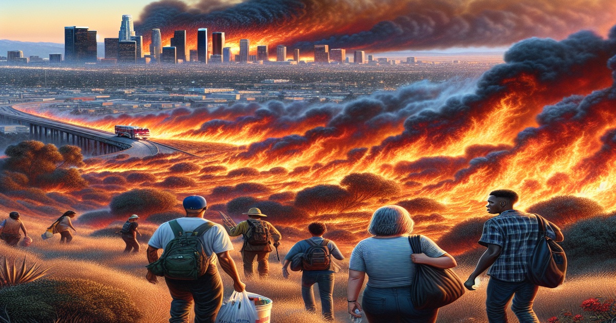 Main image to the post Brush Fire Erupts Near Los Angeles, Forcing Evacuations