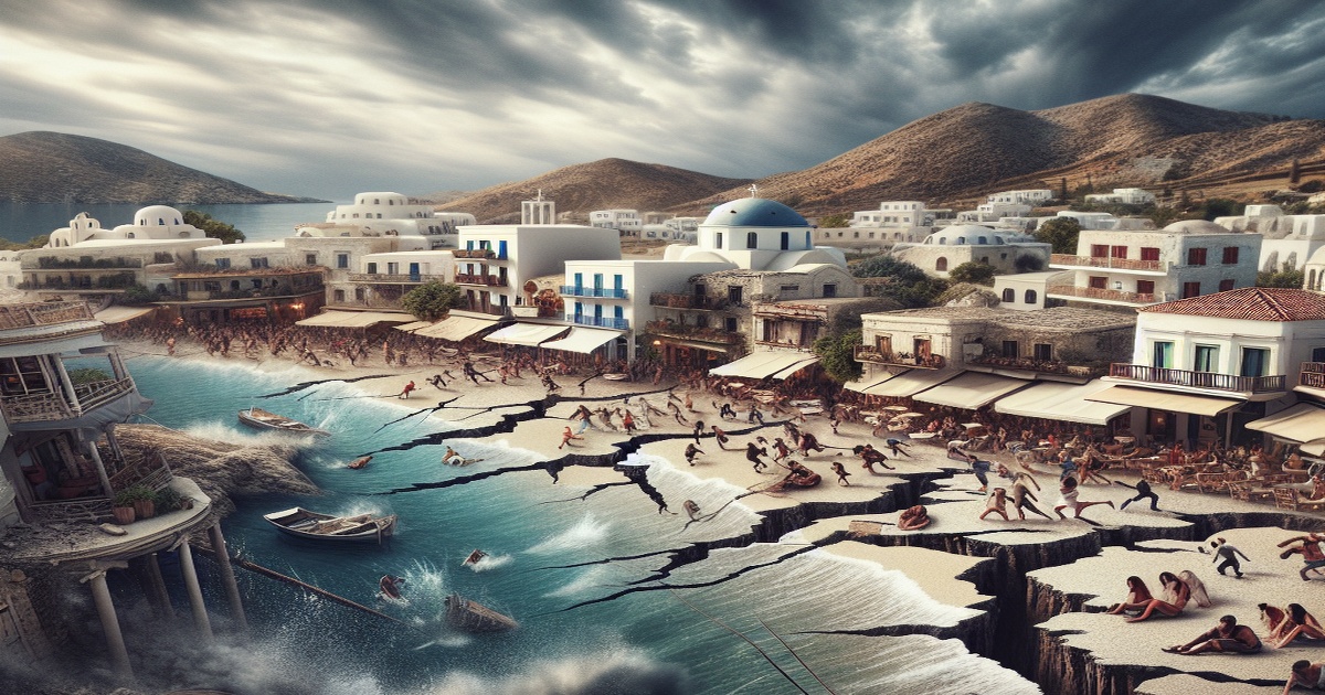Main image to the post Thousands Flee Greek Island as Unprecedented Earthquakes Rock Popular Tourist Destination